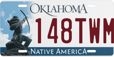 OK license plate 148TWM