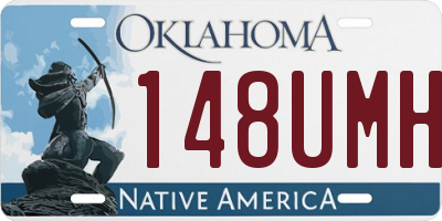 OK license plate 148UMH