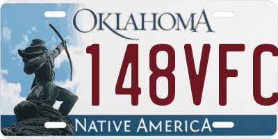 OK license plate 148VFC