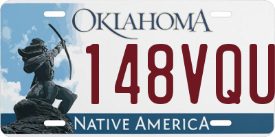 OK license plate 148VQU