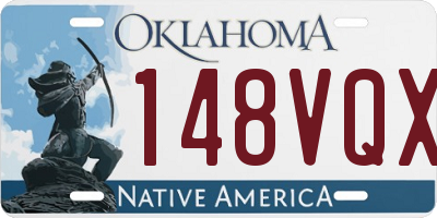 OK license plate 148VQX