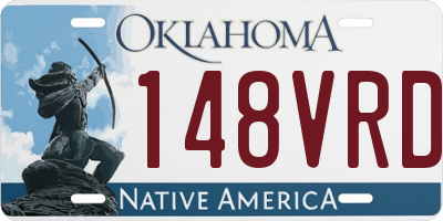 OK license plate 148VRD
