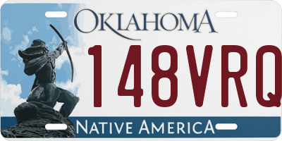 OK license plate 148VRQ