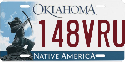 OK license plate 148VRU
