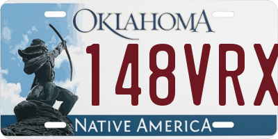 OK license plate 148VRX