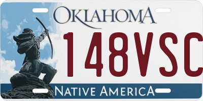 OK license plate 148VSC
