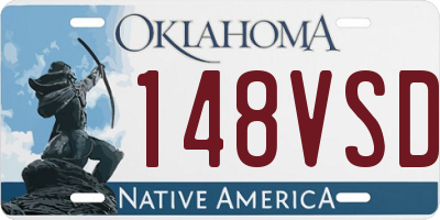 OK license plate 148VSD