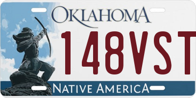 OK license plate 148VST