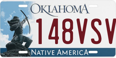 OK license plate 148VSV