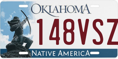 OK license plate 148VSZ