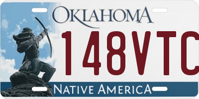 OK license plate 148VTC