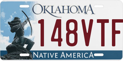 OK license plate 148VTF