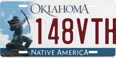 OK license plate 148VTH