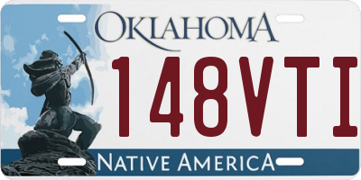 OK license plate 148VTI