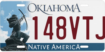 OK license plate 148VTJ