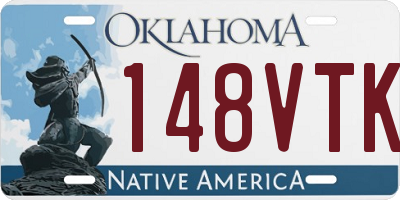 OK license plate 148VTK