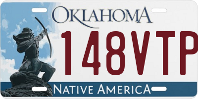 OK license plate 148VTP