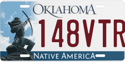 OK license plate 148VTR