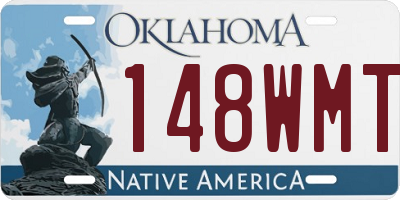 OK license plate 148WMT