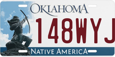 OK license plate 148WYJ