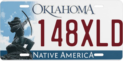 OK license plate 148XLD