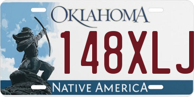 OK license plate 148XLJ