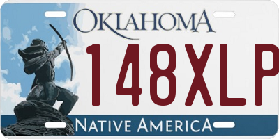OK license plate 148XLP