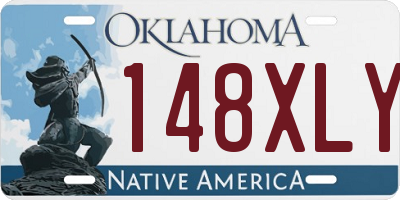 OK license plate 148XLY