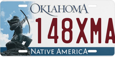 OK license plate 148XMA