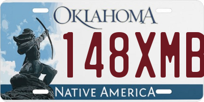 OK license plate 148XMB