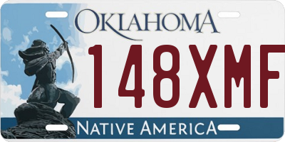OK license plate 148XMF