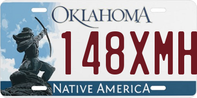 OK license plate 148XMH