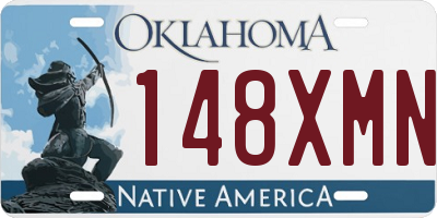 OK license plate 148XMN