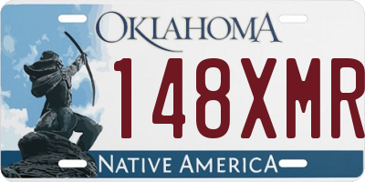OK license plate 148XMR