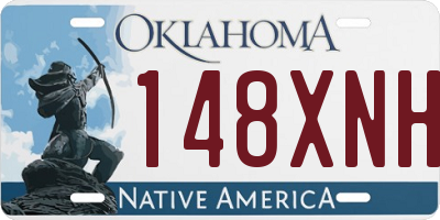 OK license plate 148XNH