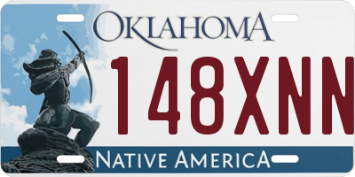 OK license plate 148XNN
