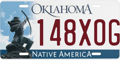 OK license plate 148XOG