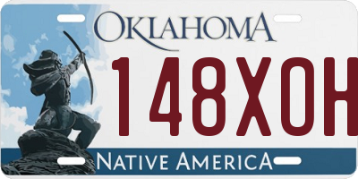 OK license plate 148XOH