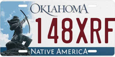 OK license plate 148XRF