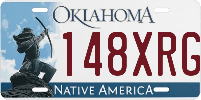 OK license plate 148XRG