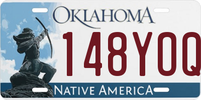 OK license plate 148YOQ