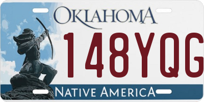 OK license plate 148YQG