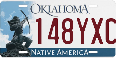 OK license plate 148YXC