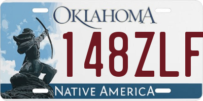 OK license plate 148ZLF