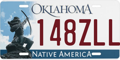 OK license plate 148ZLL