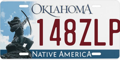 OK license plate 148ZLP