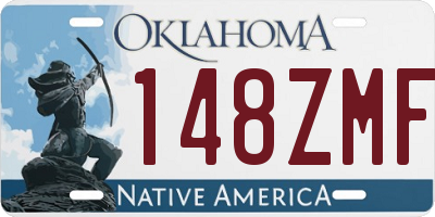 OK license plate 148ZMF