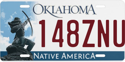 OK license plate 148ZNU