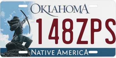 OK license plate 148ZPS