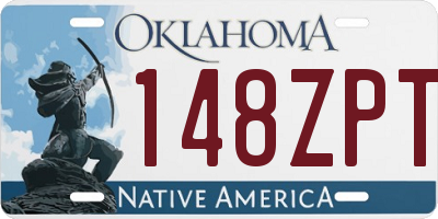 OK license plate 148ZPT